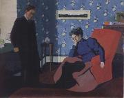 Felix Vallotton Interior with red armchair and figure china oil painting reproduction